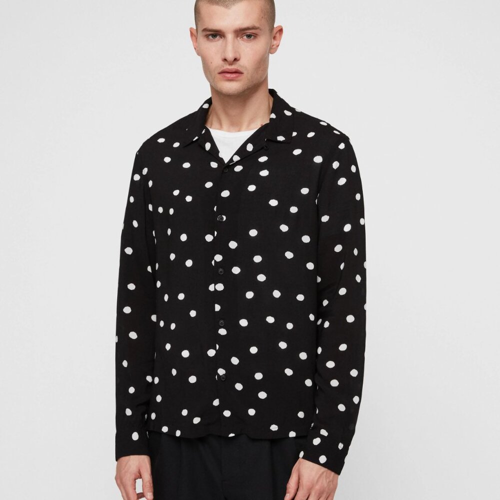All Saints polka dot shirt